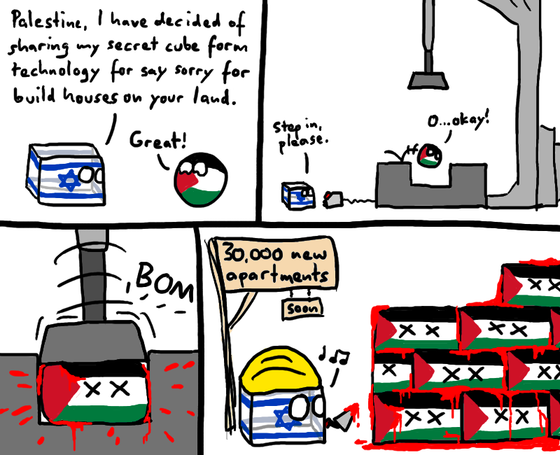 Palestine can into cube