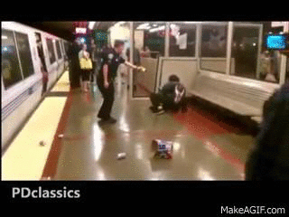 THIS WEEK IN PERSPECTIVE: Nice officer un-tazers man and helps him with groceries.