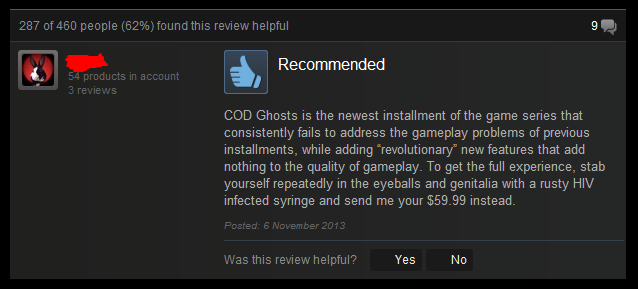 Now that's a good review
