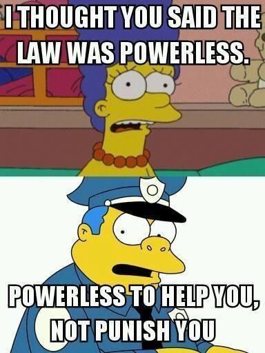 The Simpsons sums up America's law enforcement
