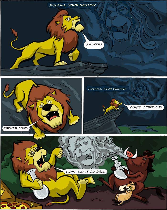 Meanwhile behind the scenes of Lion King..