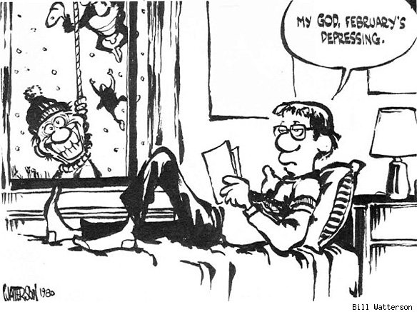 After being snowed in and reading the news