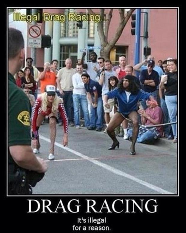 Oooh I think the blue mustang with racing stripes will smoke the Red Cadillac with checkers