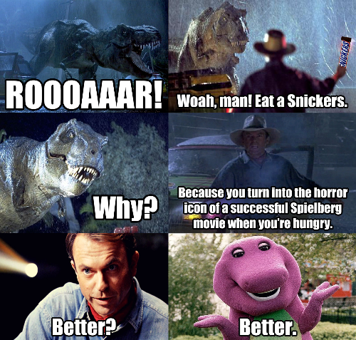 Snickers are magic.