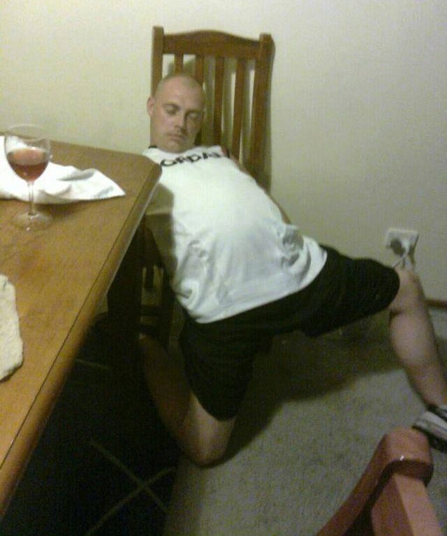 Breakdancing when you're drunk