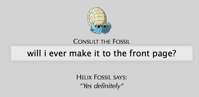 The Helix God Has Spoken!