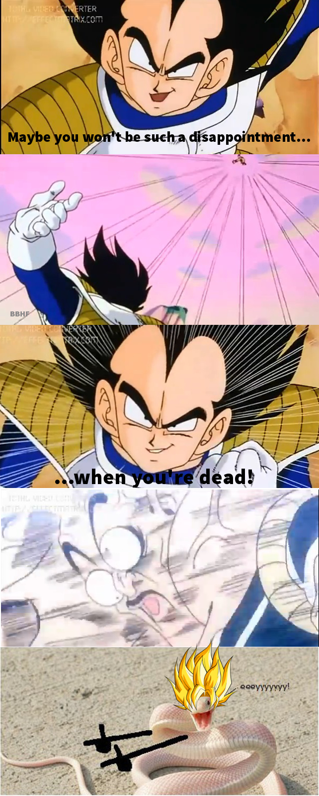 Vegeta would have passed King Kai's laugh challenge no problem