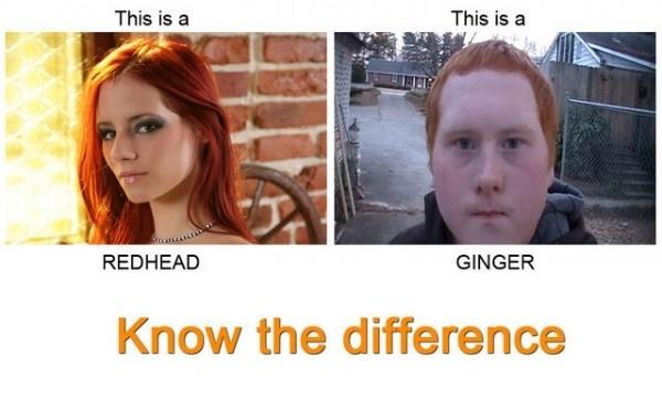 Redhead Yes! Ginger... Hell No!
