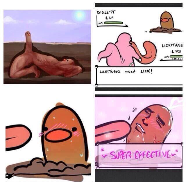 lickitung use lick, dicklet is super errective!