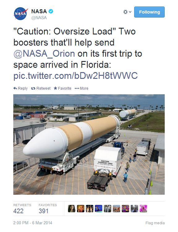 Special shipment for your mom from NASA