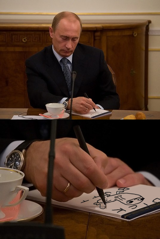 Putin taking notes [fixed]