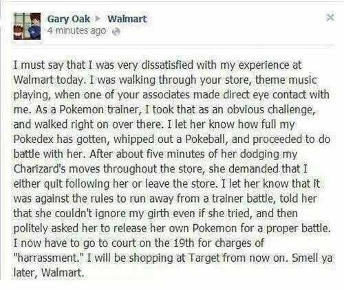 gary oak hates the *** outta wal-mart