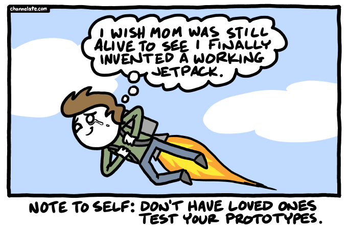 On the other hand, he's got a jetpack