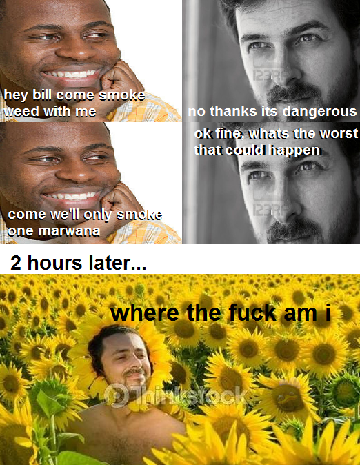 marijuana makes you say:"Didneyworl!"