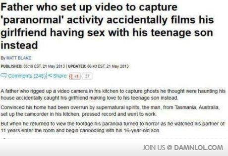 Plot Twist: His son died the year Prior.