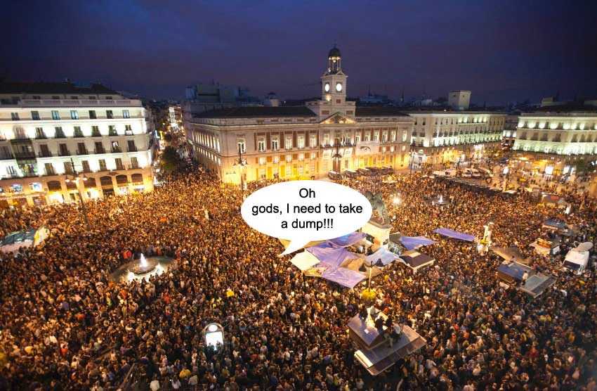 That is why peaceful protests turn violent