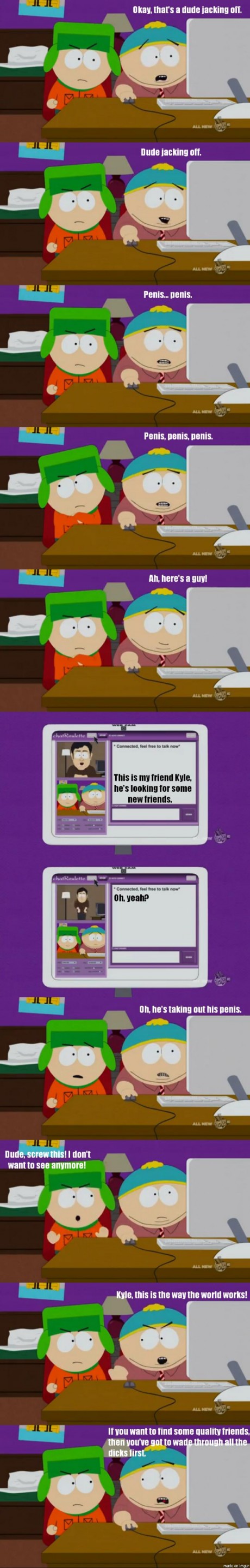 South Park on making friends on Omegle.
