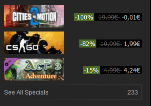 nice sale steam!
