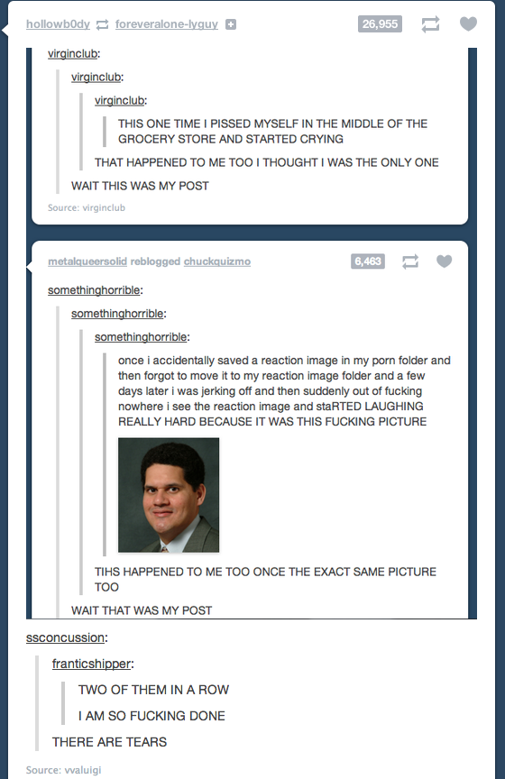 Embarassing things can happen on Tumblr
