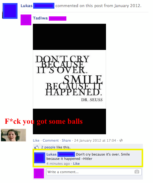This guy's got balls of steel