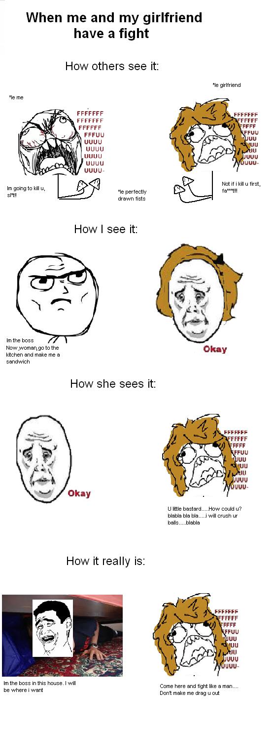 Couple fight