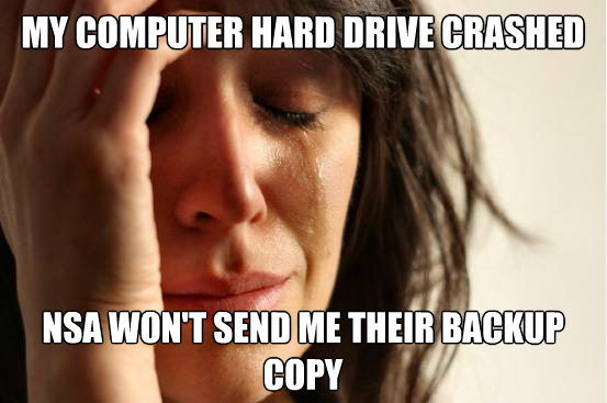 My computer hard drive crashed..