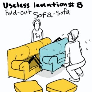 Fold-out sofa-sofa