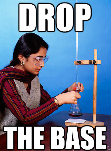 When doing titration in chem
