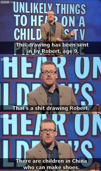 FrankieBoyle - "Unlikely things to hear on a childrens TV program"