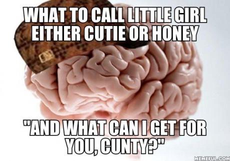 In my defense she'll fit the name in several years anyway.