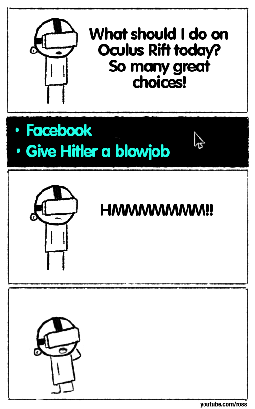 OP just blew VR Hitler. +2 Likes.