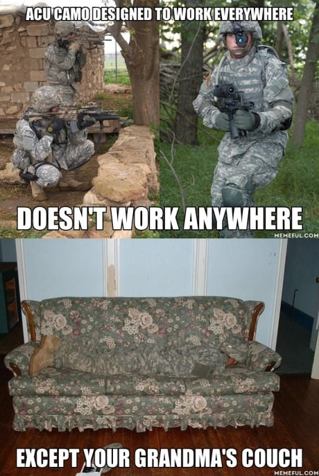 When camouflage doesn't work
