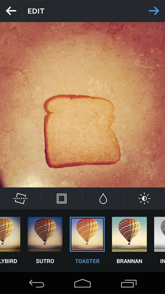 Dear Instagram, your toaster does not work...