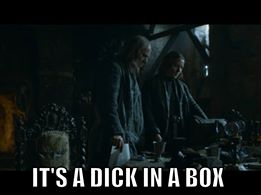 1, Cut Theon dick off, 2, Put his dick in a box...