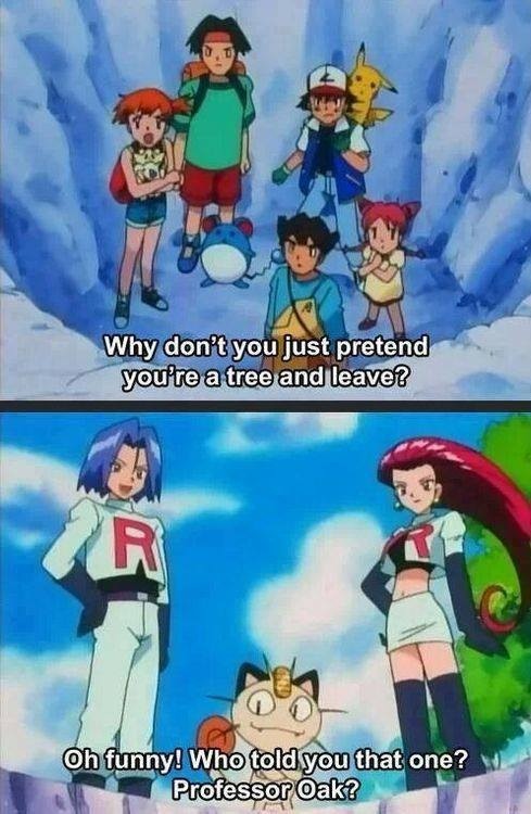 Team rocket is throwing puns at the speed of light