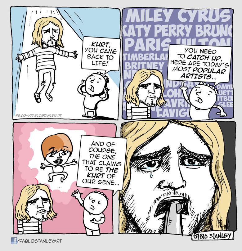 About a girl that claims to be Kurt Cobain