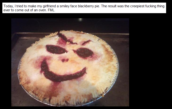 There is evil in this pie