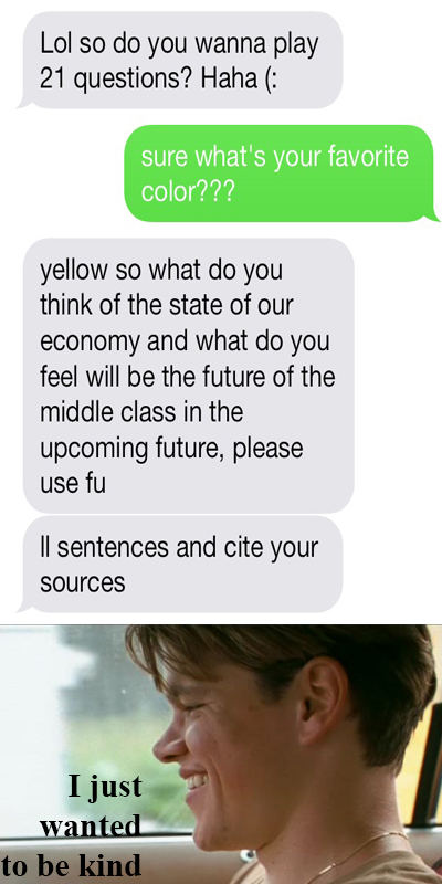 Doing the smart-ass with the wrong person
