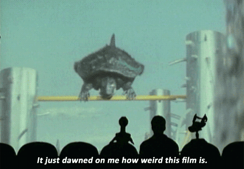 When you're an average person watching a weird movie