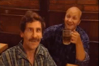 Ordering another beer so that cute waitress would come back