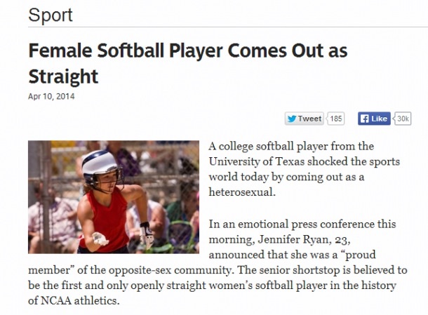 Damn straights, messing up all sports