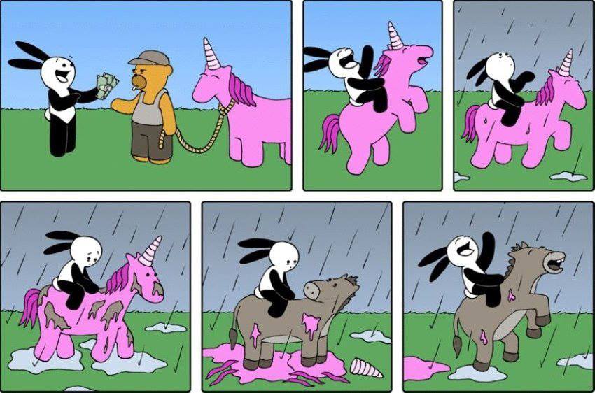 Bears are shady unicorn dealers