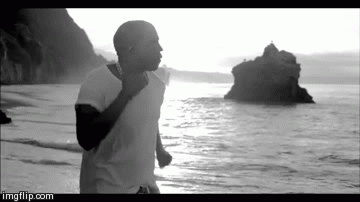 Kanye running away from K.K.