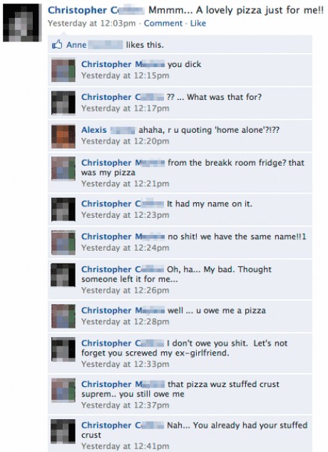 Pizza > Girl-friend