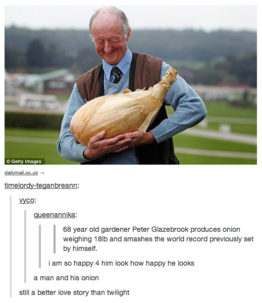 At least onions make me cry