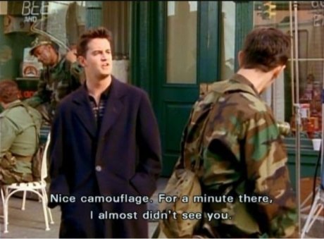 Chandler Bing is amazing.
