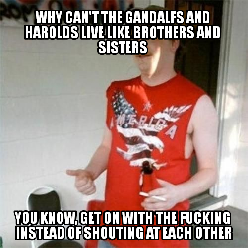 That's probably the only way most of them will ever try to reproduce...