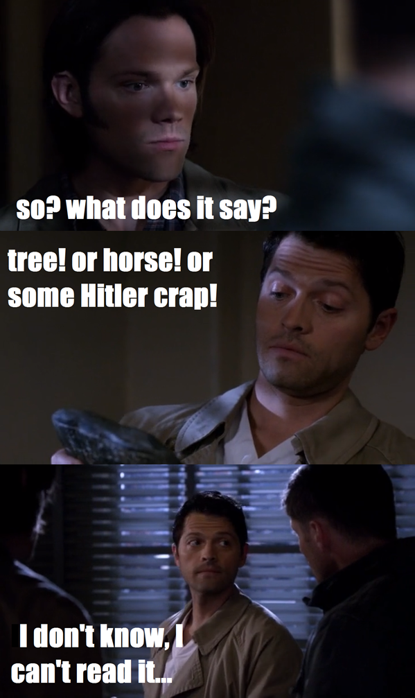 the struggle of being illiterate in supernatural