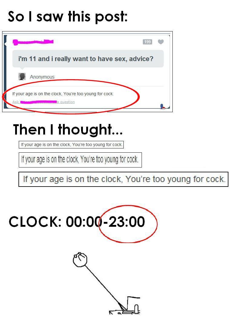 *** and clock