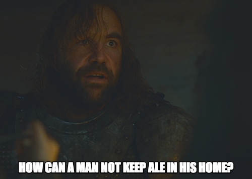 When i asked my friend and he said he didn't have any beer in the fridge